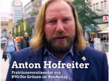 Dr. Anton Hofreiter, Fraktionsvorsitzender von B90/DIE GRÜNEN im Bundestag