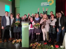 Gruppenfoto der Kandidat*innen auf dem Landesparteitag in Hannover
