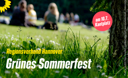 Grünes Sommerfest am 10.7.2022 auf dem Kantplatz in Hannover